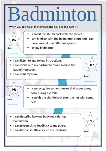 PE Assessment Resource | Teaching Resources