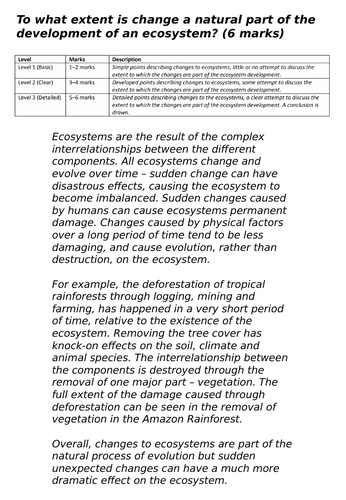 Paper 1 AQA GCSE Geography Revision Bundle | Teaching Resources