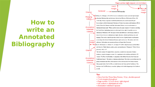 writing an annotated bibliography for dummies