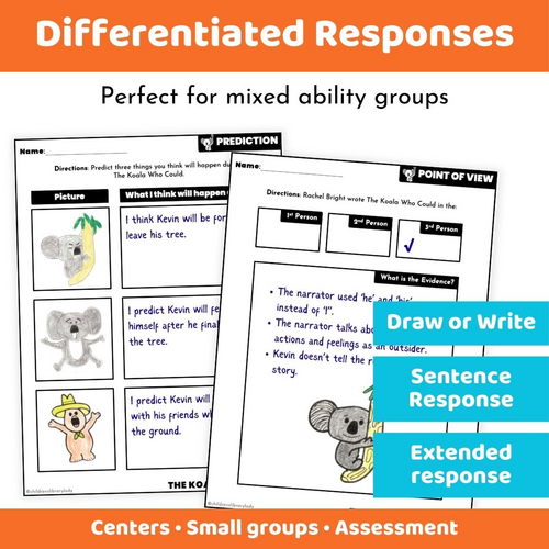 The Koala Who Could Book Activities - Reading Comprehension and ...