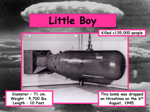 what is the size of atomic bomb