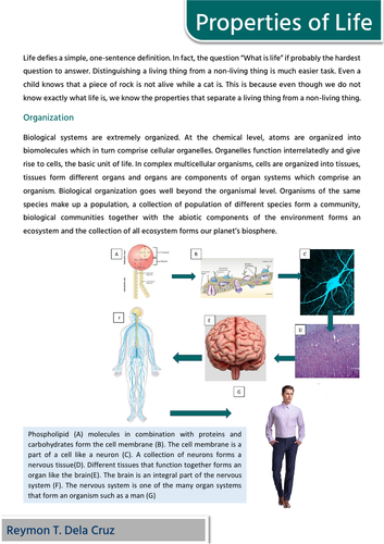 properties-and-origin-of-life-teaching-resources