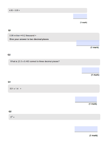 Functional Skills Maths Level 2 Exam questions Sorted by Topic ...