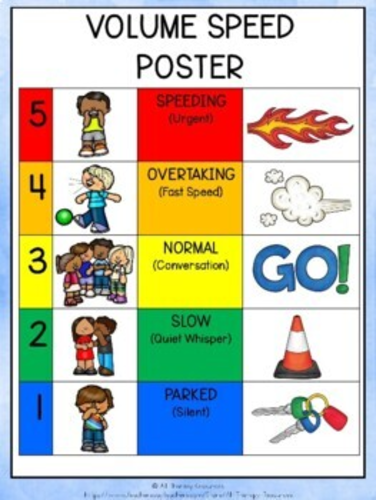 Classroom Voice Volume Scale Workbook - Poster Story Activity ...