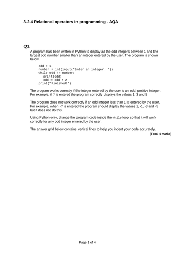 GCSE computer science exam questions (Question bank ) AQA with Answers ...
