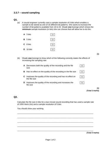 GCSE computer science exam questions (Question bank ) AQA with Answers ...