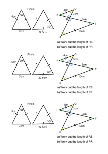 Unit 19 Section 2 : Similar shapes