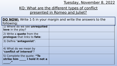conflict development in romeo and juliet part 6 assignment quizlet