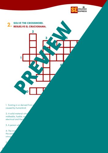 English - Spanish cognates workbook with activities for the classroom ...