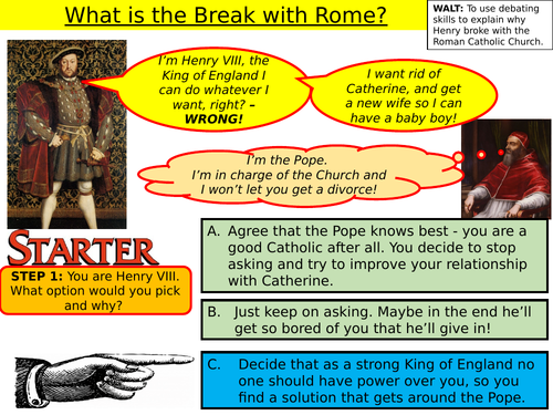 What is the Break with Rome? | Teaching Resources