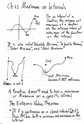 maximums-and-minimums-of-functions-handwritten-ap-calculus-notes