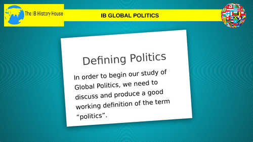 IB Global Politics - Defining Politics | Teaching Resources