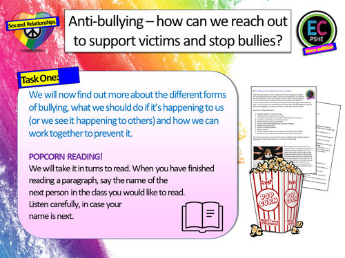 Anti Bullying PSHE Lesson | Teaching Resources