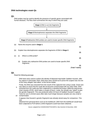 AQA A level Biology – 3.8 The control of gene expression – 10 1 Genetic ...