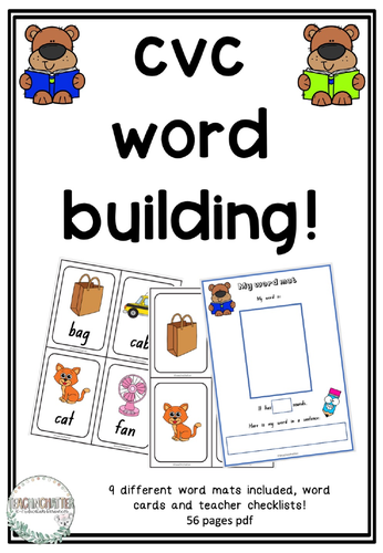 cvc-word-list-teaching-resources