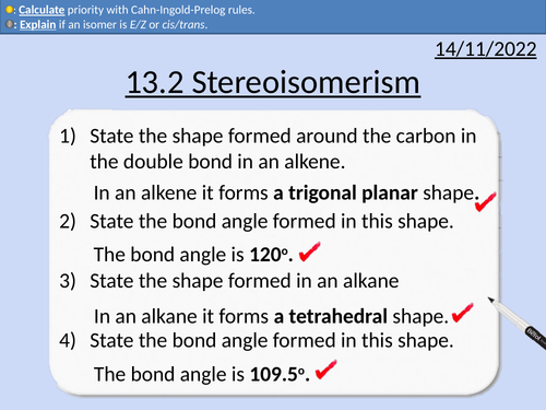 OCR AS Chemistry: Stereoisomerism