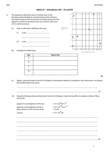 DP Physics Option D - Astrophysics (PPTs for all sub-topics SL/HL ...