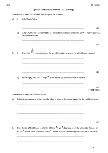 DP Physics Option D - Astrophysics (PPTs for all sub-topics SL/HL ...