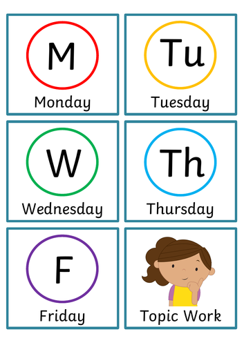 Visual Timetable Cards | Teaching Resources