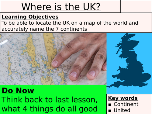 L2 - Where is the UK slides and resources | Teaching Resources