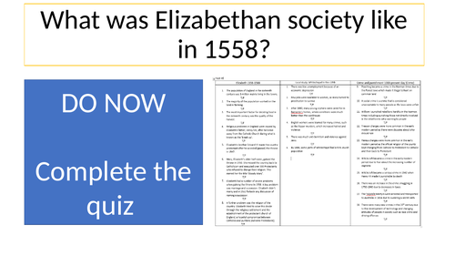 Elizabeth 1558-1588 Edexcel - Complete Lesson 2