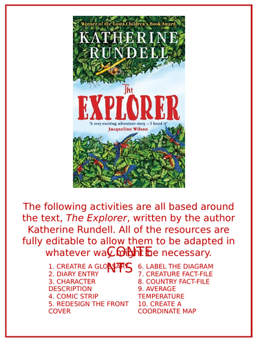 The Explorer - Katherine Rundell - Newspaper report writing - Year 6