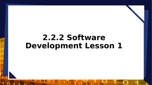 OCR ALevel CS Software Development Lessons | Teaching Resources