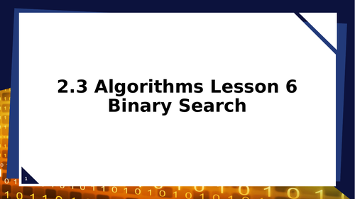 OCR ALevel CS 2.3 Algorithms Unit Lessons | Teaching Resources