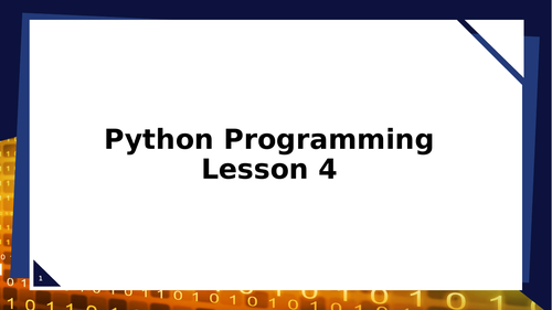 KS3 Computer Science Python Programming Unit Lessons | Teaching Resources