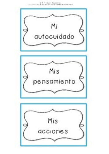 SPANISH VERSION What is IN MY CONTROL vs OUT OF MY CONTROL | Teaching ...