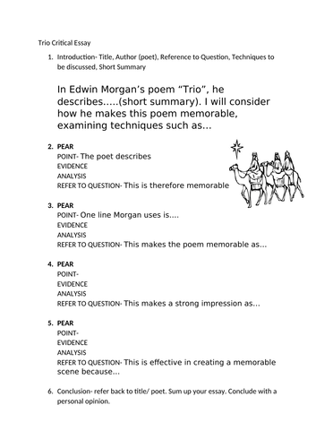 national 5 critical essay marking instructions