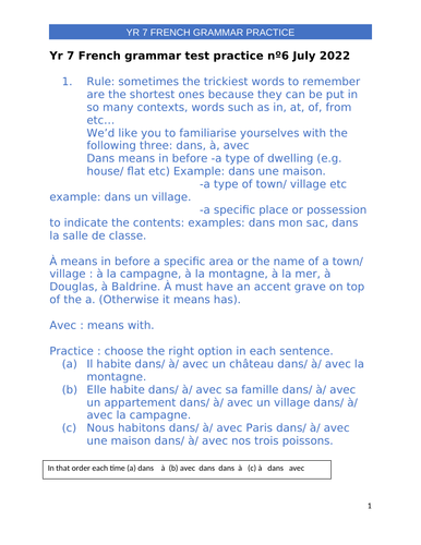 year-7-french-vocabulary-grammar-reading-package-teaching-resources