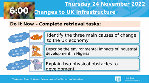 AQA CEW Infrastructure (Lesson 17)