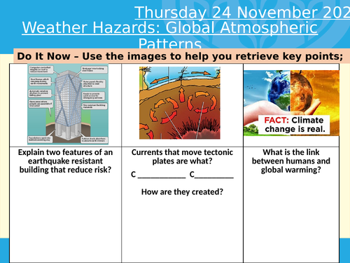 AQA 1A Global Atmospheric Model (Lesson 1)