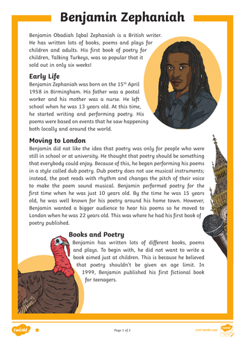 Benjamin Zephaniah - 3 week English unit - formal letters - Year 6 ...