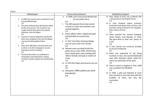 Elizabeth 1558-1588 Edexcel - Complete Lesson 10