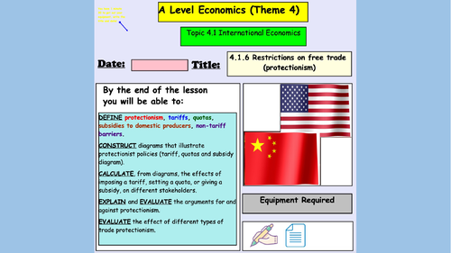 Protectionism (Economics) | Teaching Resources