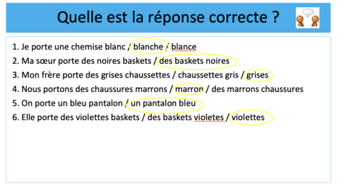 Qu'est-ce que tu portes ? (Dynamo 1) | Teaching Resources