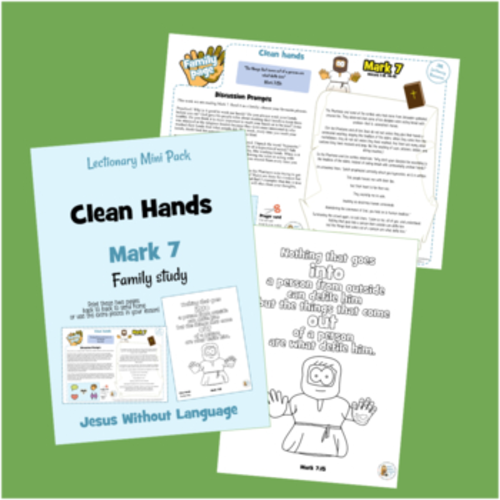 Clean Hands Kidmin Lesson & Bible Crafts - Mark 7 | Teaching Resources