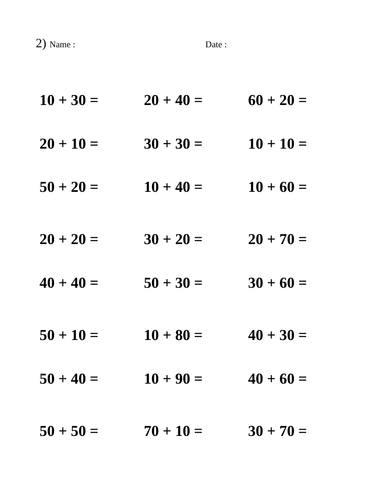 Addition worksheets suitable for KS2 | Teaching Resources