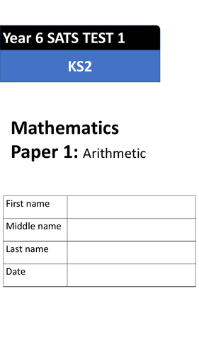 year6-sats-arithmetic-paper-test-1-teaching-resources