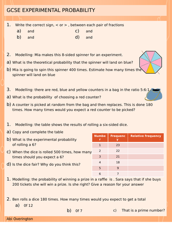GCSE Probability | Teaching Resources