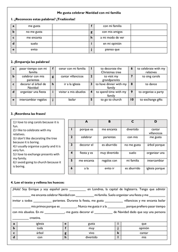 Christmas - Navidad Spanish KS3