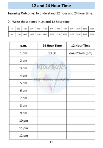 Time Workbook - Functional Skills Maths - Entry Level 3 | Teaching ...