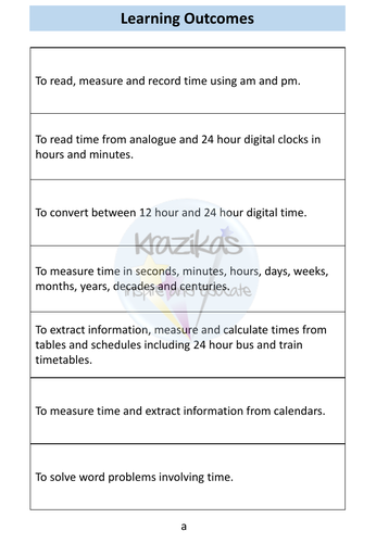 Time Workbook - Functional Skills Maths - Entry Level 3 | Teaching ...