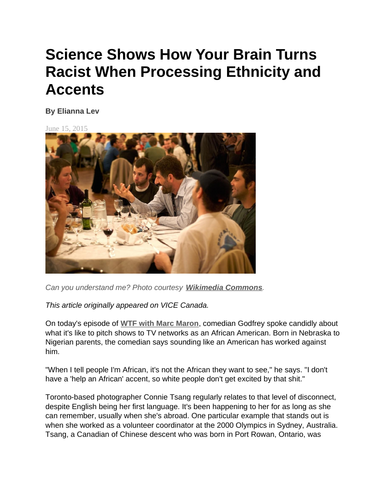 What Are Ethnolect Varieties? , Dialects, Ethnolects, and Sociolects ...