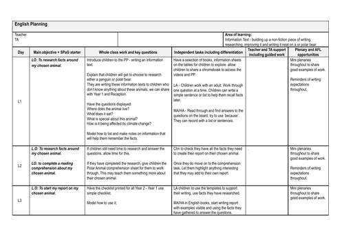 KS1 Polar bears and Penguin information, Planning and Resources ...