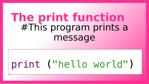 Python Slides Wall Displays Basic Python Programs Teaching Resources