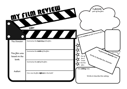 movie review worksheet pdf