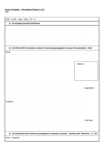 economics a level example essays